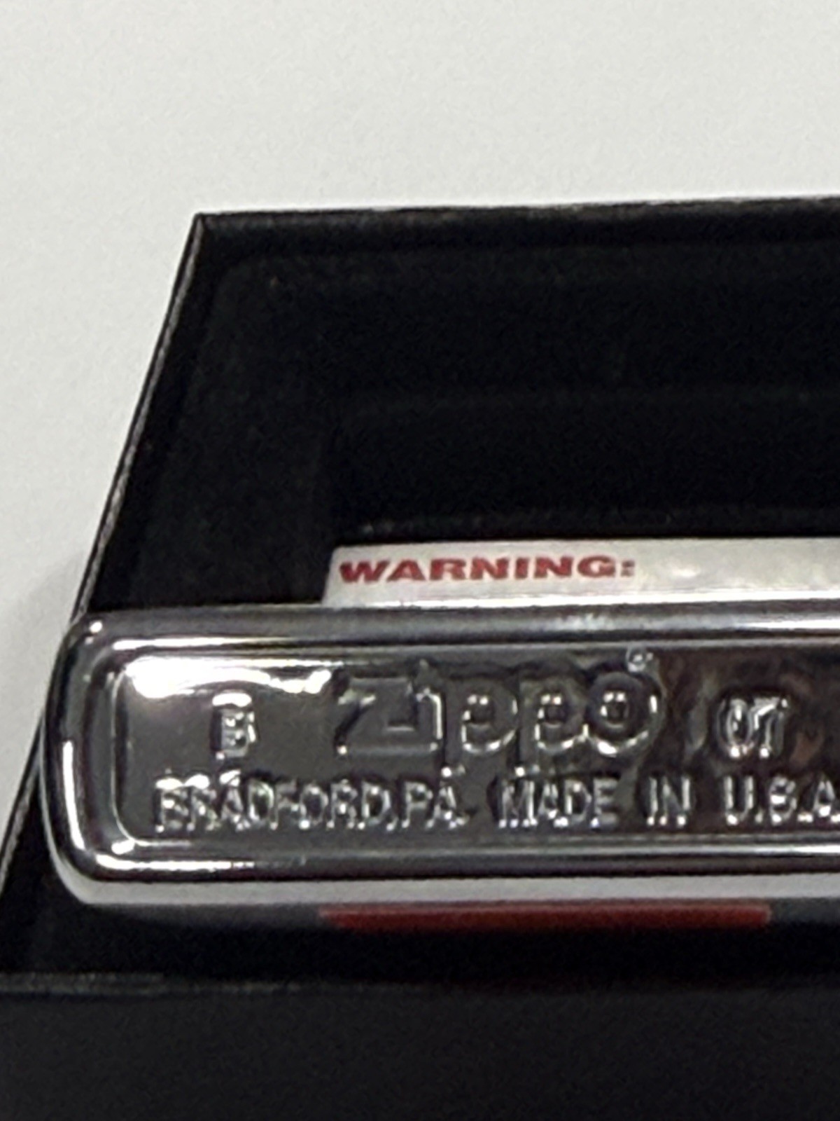 ZIPPO 2007 BRUSHED CHROME LIGHTER SEALED IN BOX C812