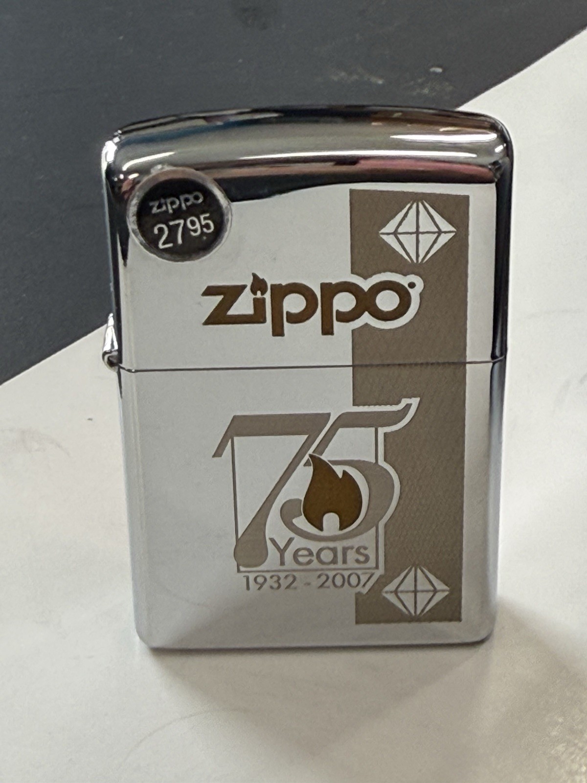 ZIPPO 2007 75 YEARS ANNIVERSARY 1932-2007 LIGHTER SEALED IN BOX #697
