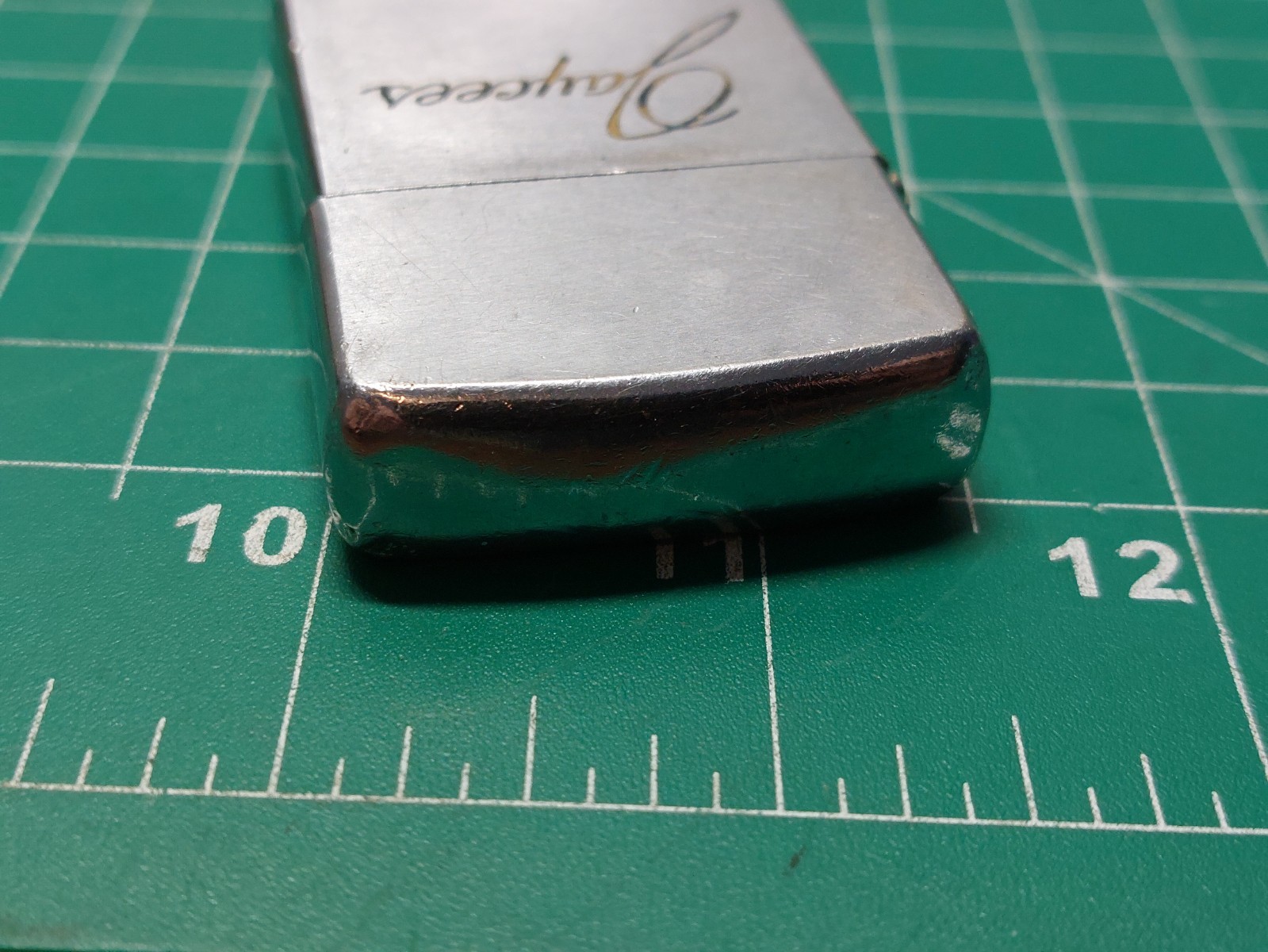 Vintage JAYCEES Advertising Zippo Lighter 1960s Damaged Hinge No Spark 2517191