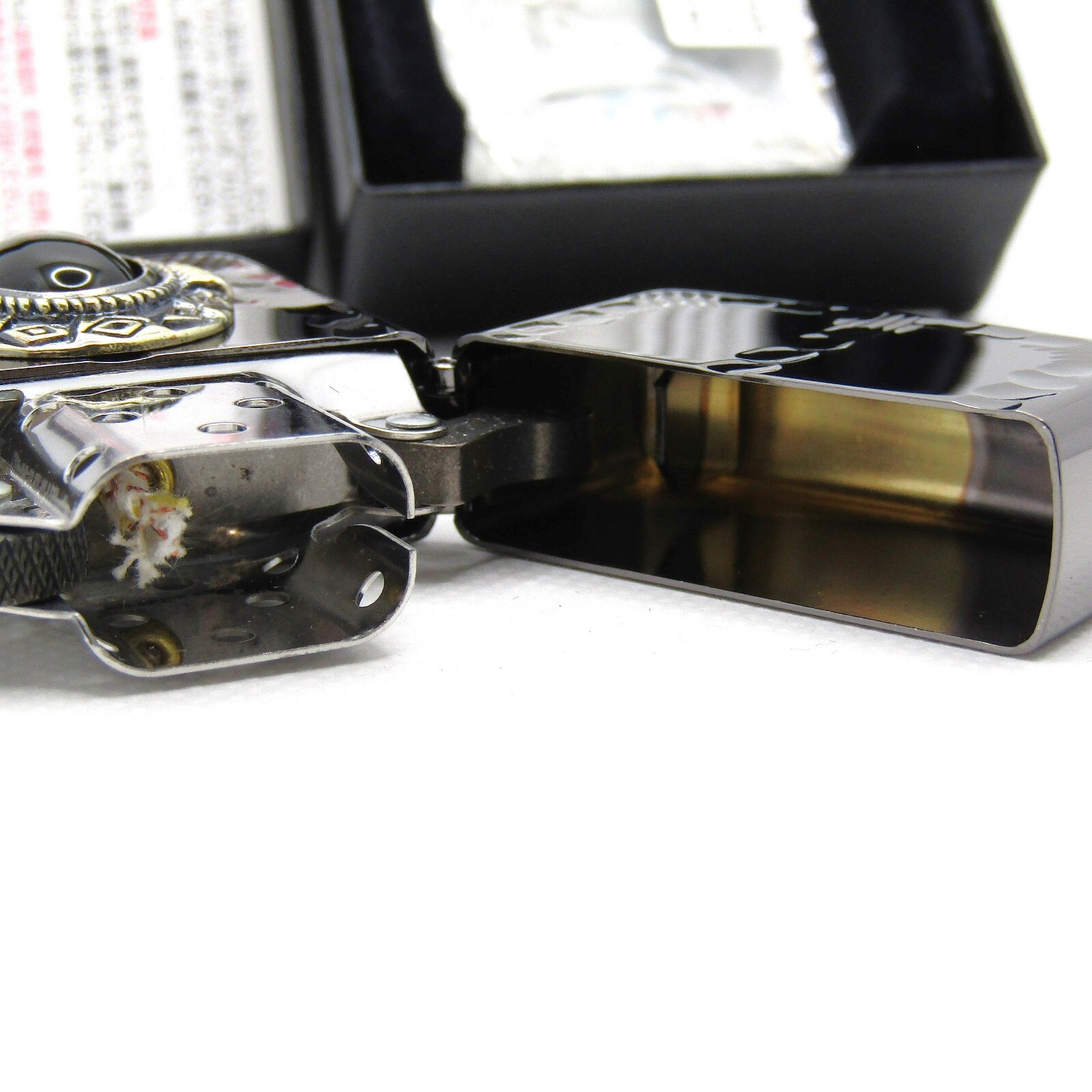 Native Hammer Onyx Black Zippo Oil Lighter 2015 MIB Rare