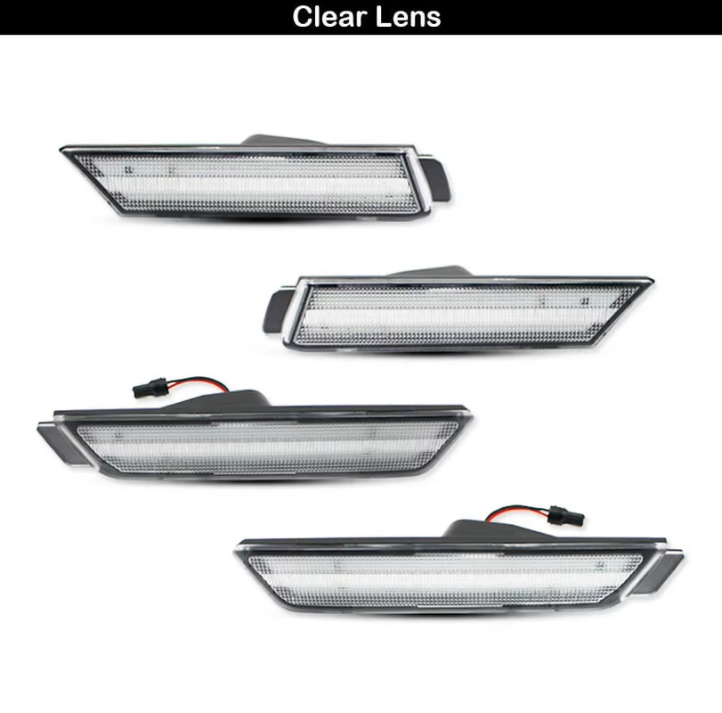 4x Smoked Lens LED Side Marker Light Kit for Chevy 2010 2011 2012 2013 2014 2015