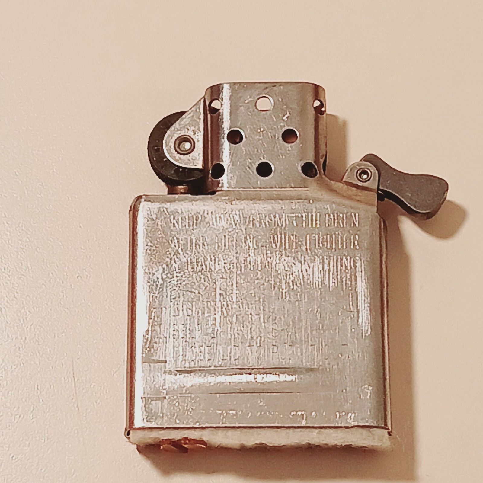 Vintage Zippo Lighter 2001 A 01 Black Matte Pocket USA Collectible Tobacco Gift