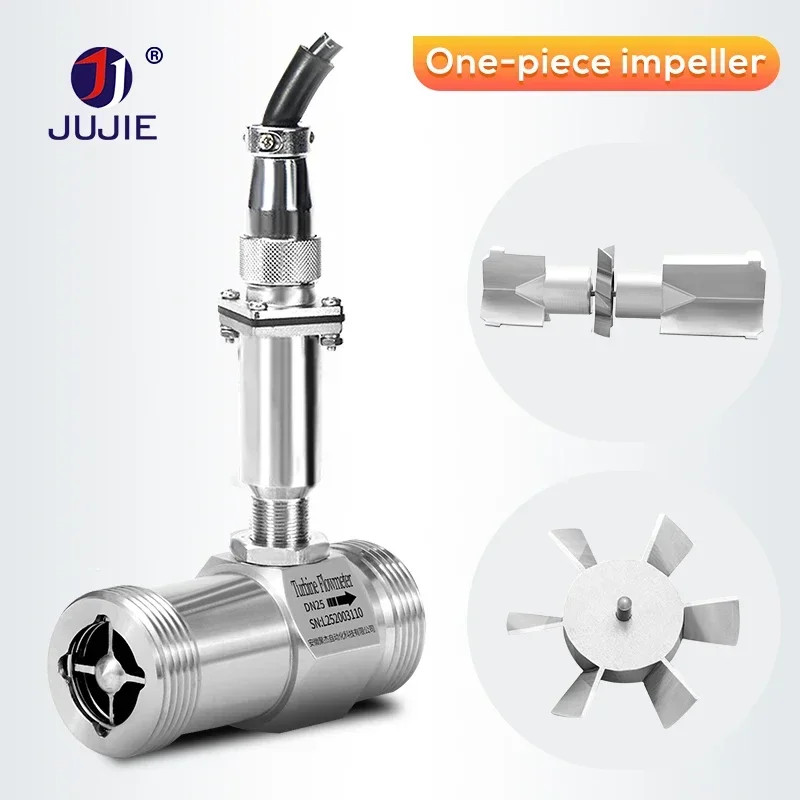 Industrial Turbine Flow Meter for Water High PrecisionPulse RS485 modbus Fuel