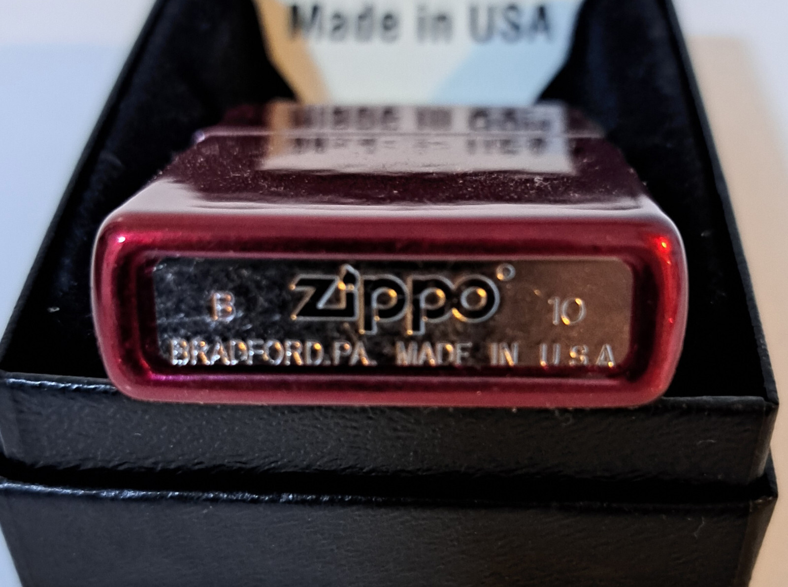 Custom Engraved Candy Apple Red Zippo Lighter / Personalized with your Text