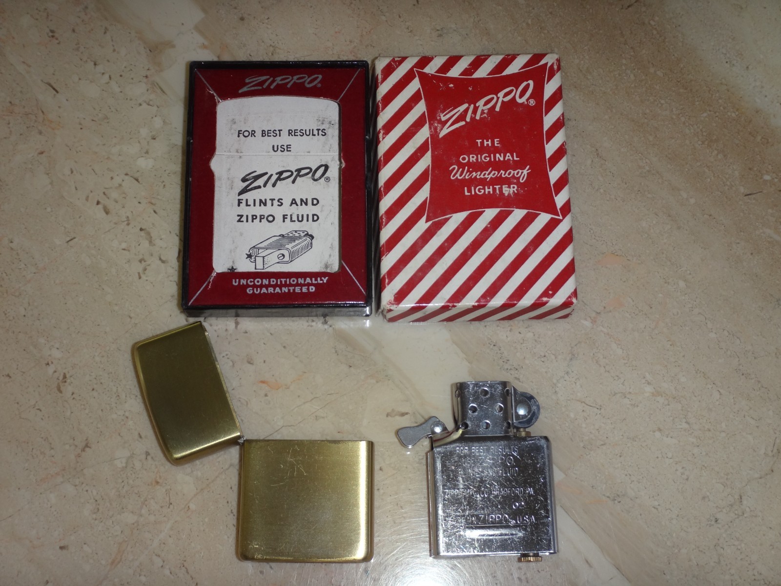 Vintage 1958 Zippo Lighter Unused Dead Stock