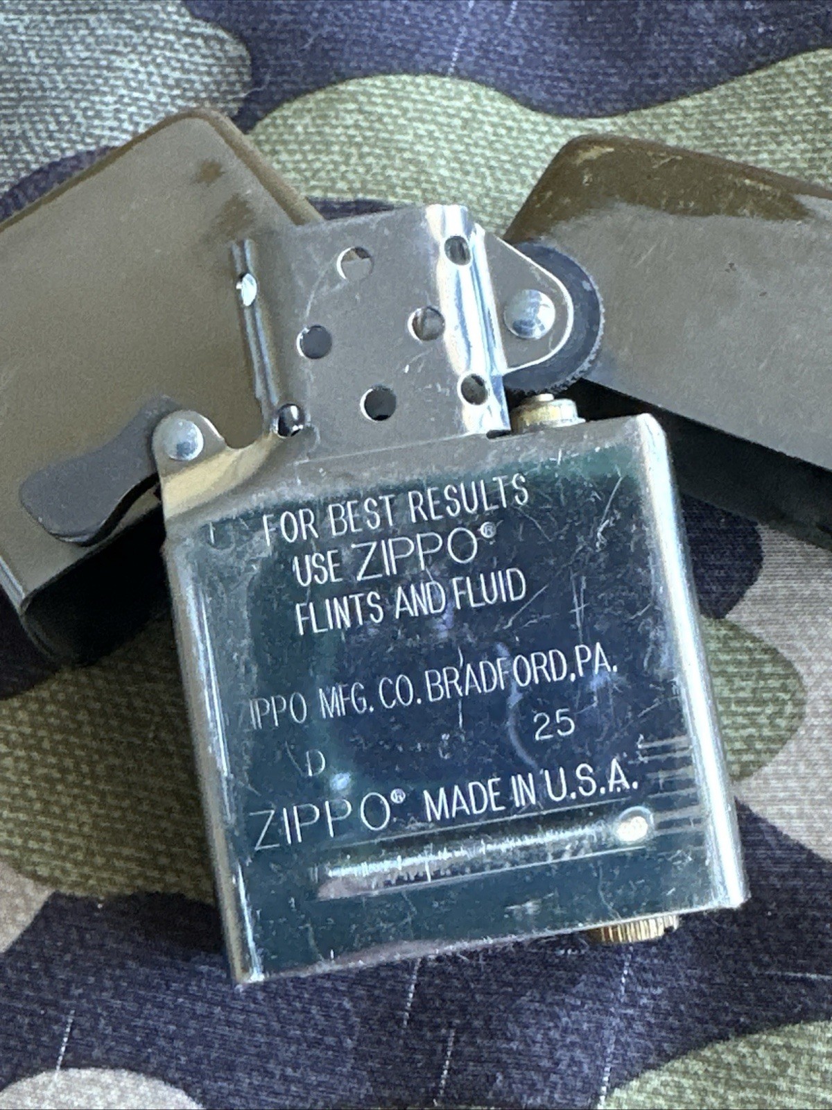 1958 Classic Vintage Zippo Lighter – Brushed Chrome Finish