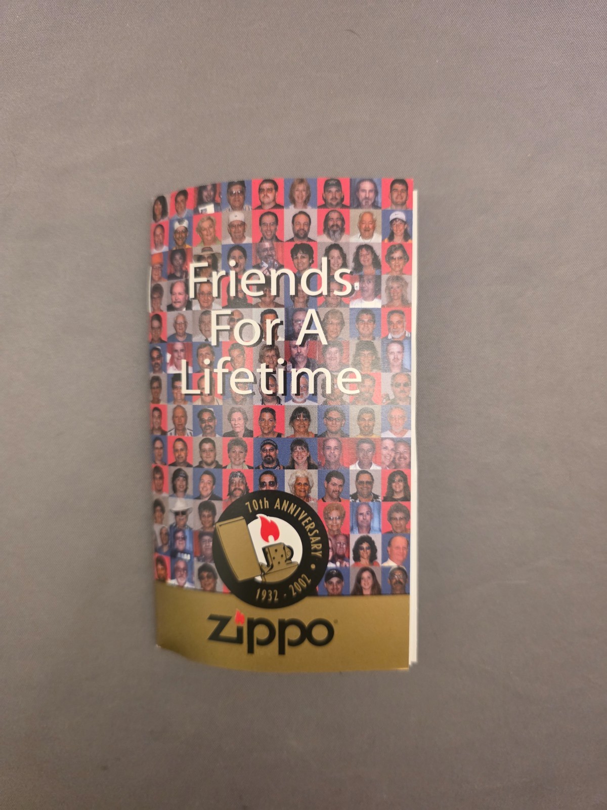 Zippo lighter 70th Anniversary Friends for a Lifetime 1932-2002