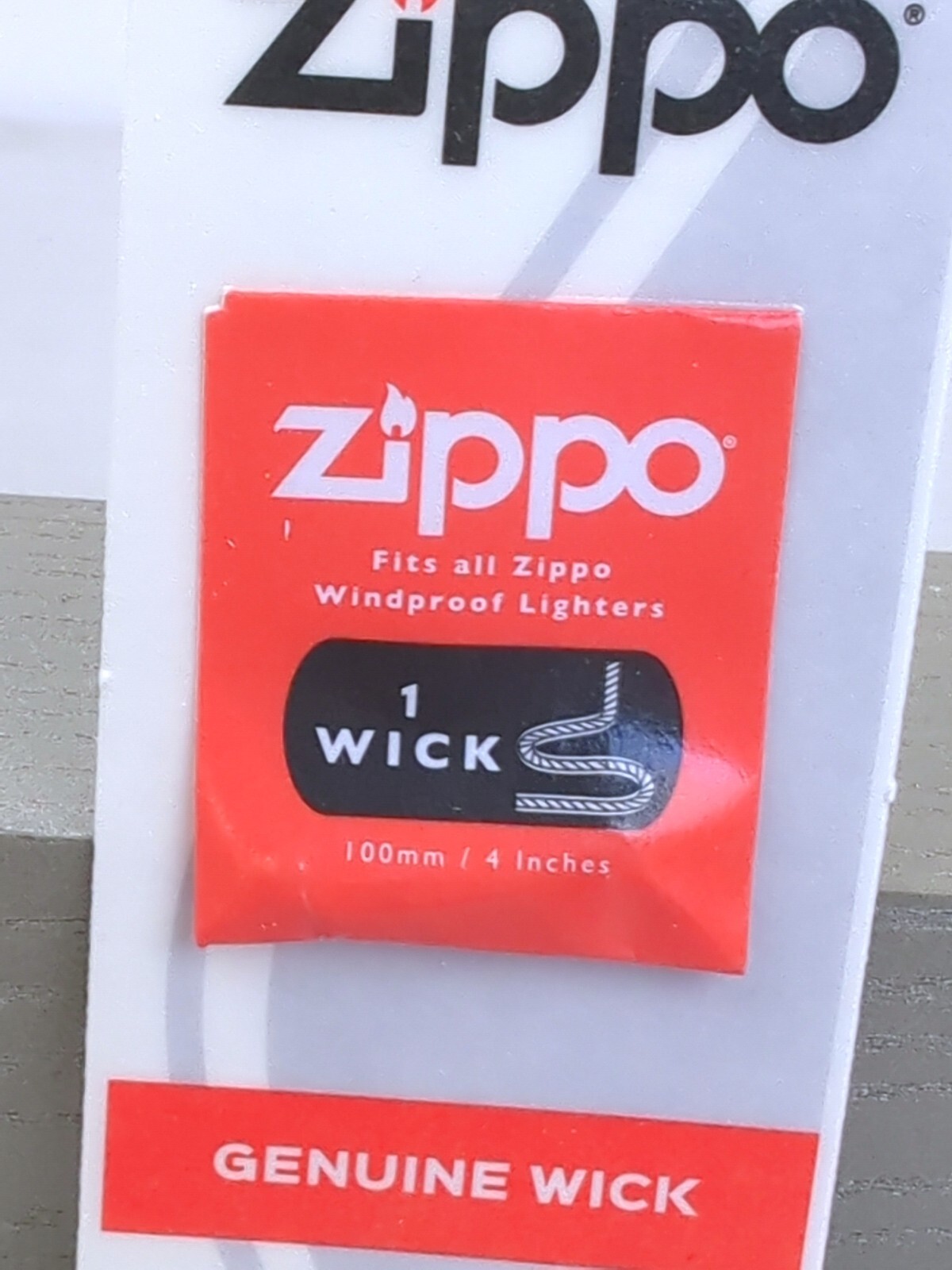 ZIPPO Lighter Combo GIFT BOX SET: 4 fl. oz. Lighter Fuel, 6 Flints, & 1 Wick