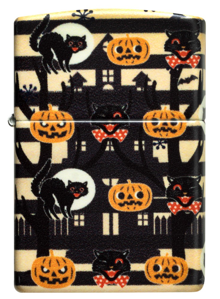 Zippo Vintage Halloween Design 540 Color Windproof Pocket Lighter, 49352-125659