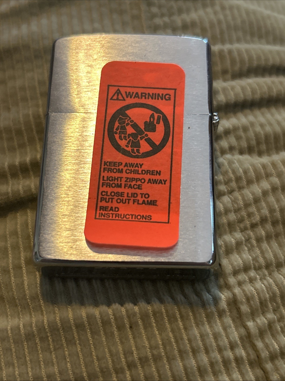 Zippo Lighter Silver Tone Fire Fighter NIB