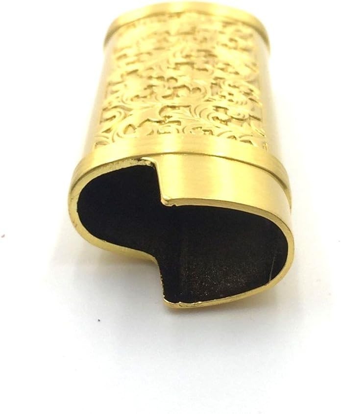 Gold Color Vintage Metal Lighter Case Cover Holder for Mini BIC Lighter J5