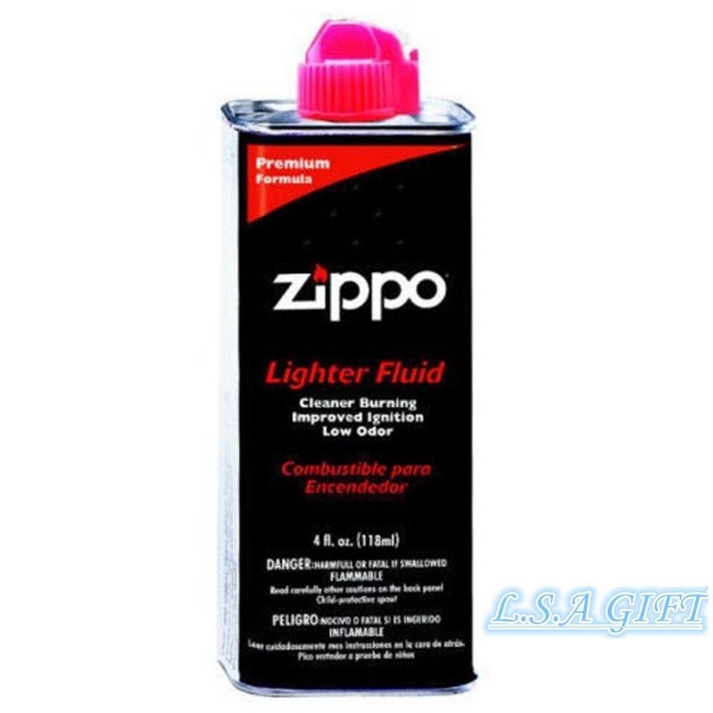 Zippo 2 x 4oz Fuel Fluid and 1 Flint & 1 Wick Value Pack GIft Set Combo