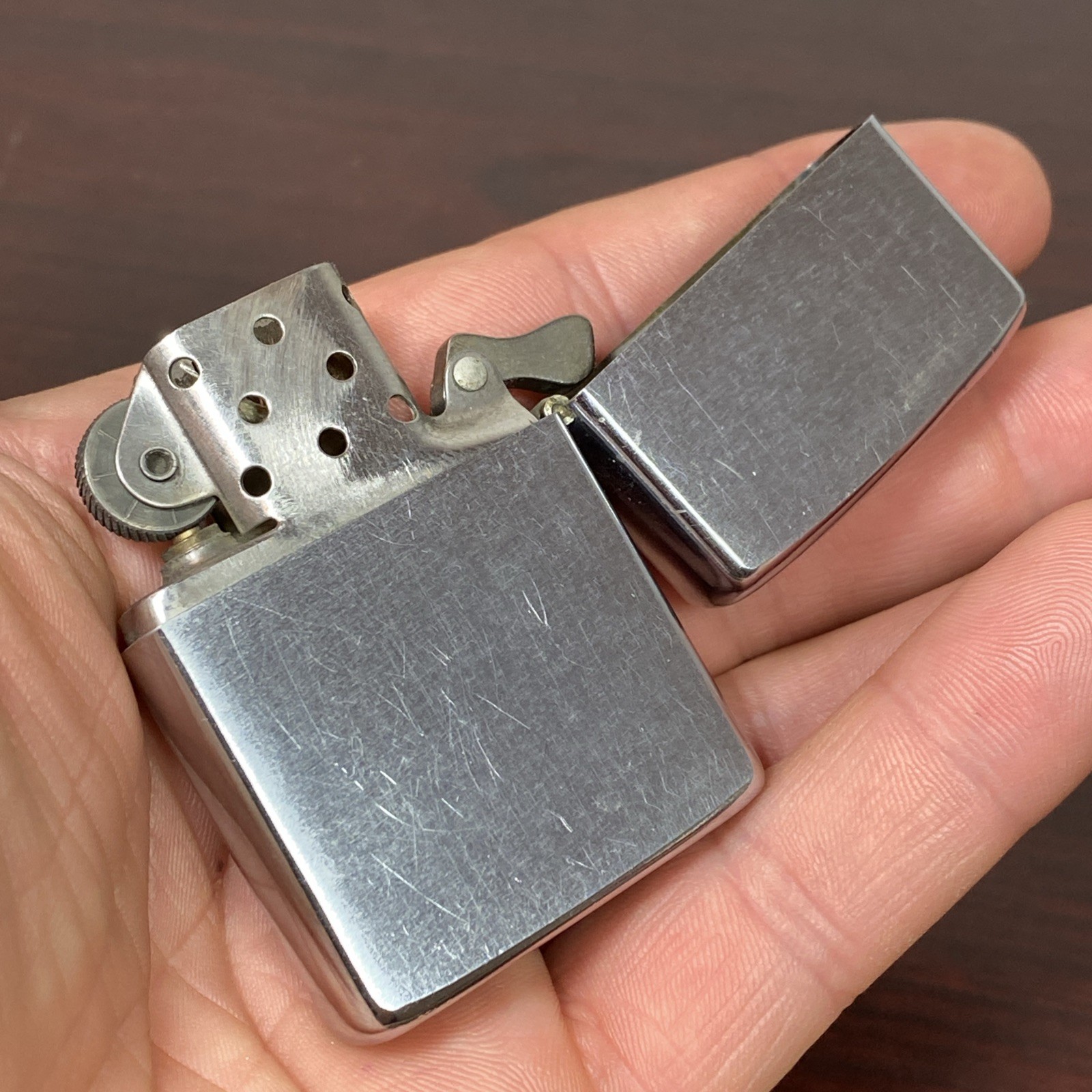 1972 I I Zippo Lighter Advertising ACME PRINTING INK CO Engraved “A” Logo Vtg