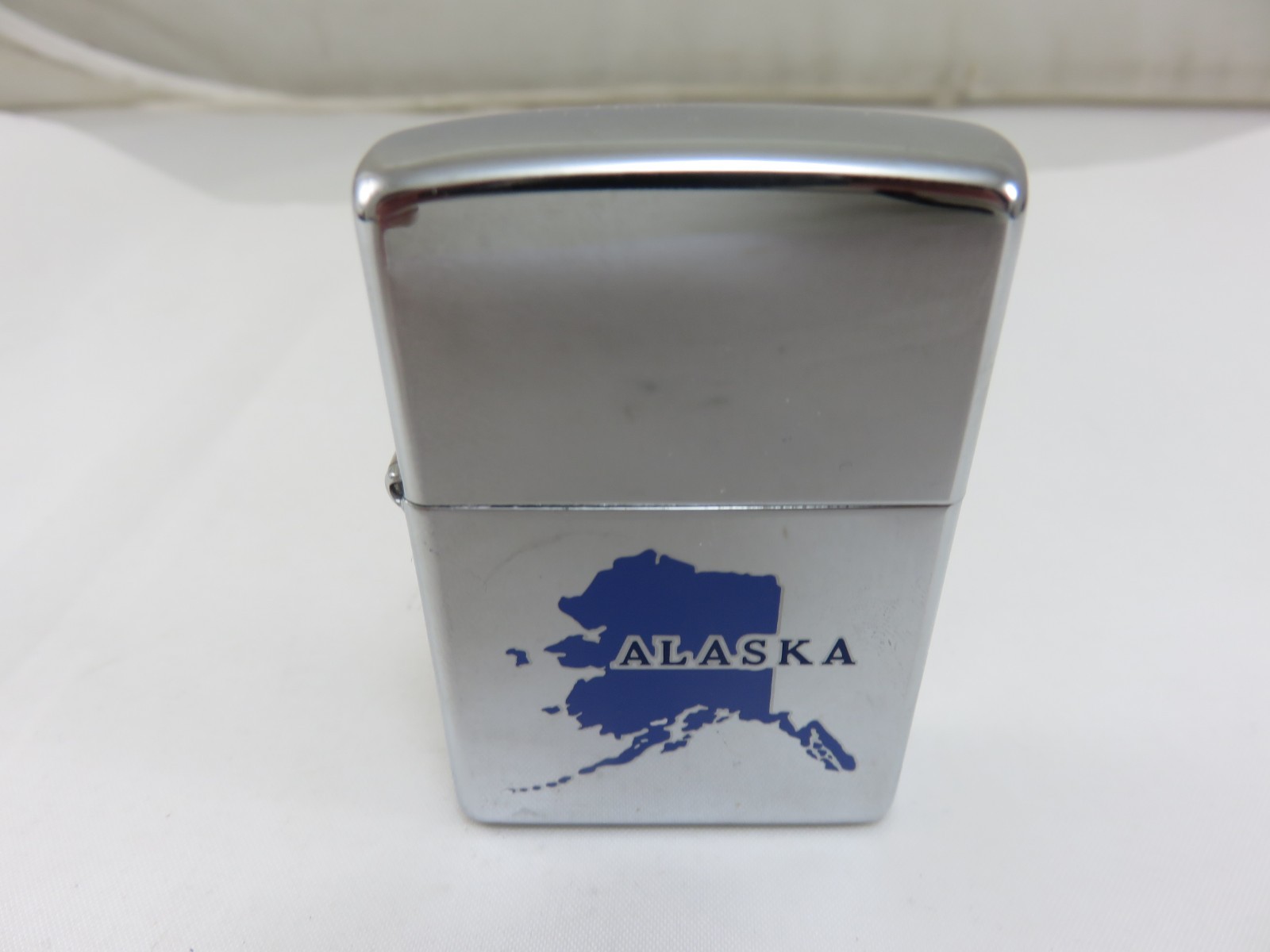 Zippo No. 250 Lighter Alaska State Map Chrome NEW OLD STOCK