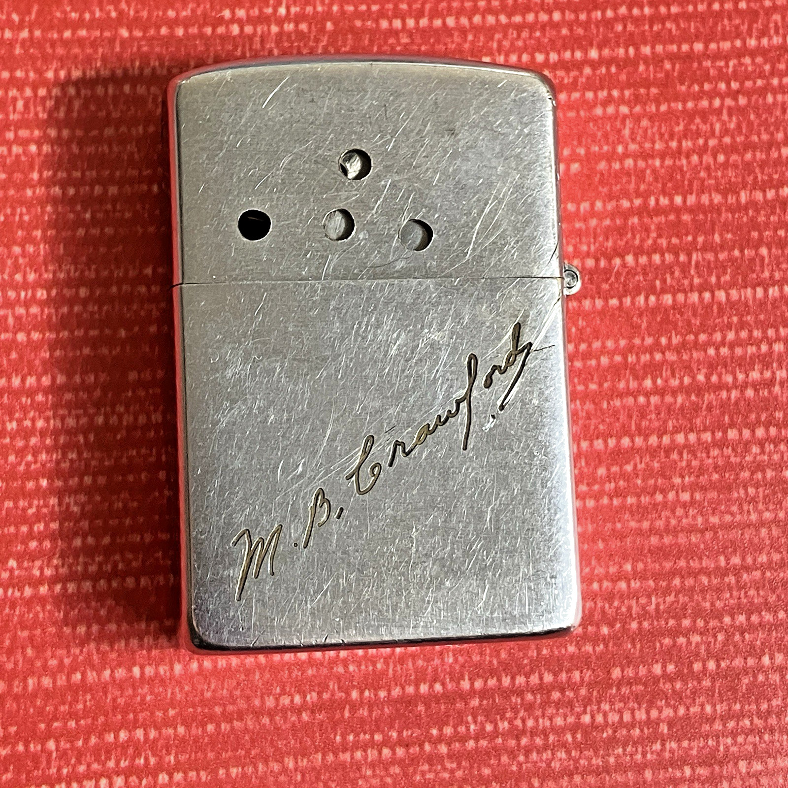 Vintage Zippo 2517191 Clad Rex Steel Co Denver Vinyl Clad Metals Lighter