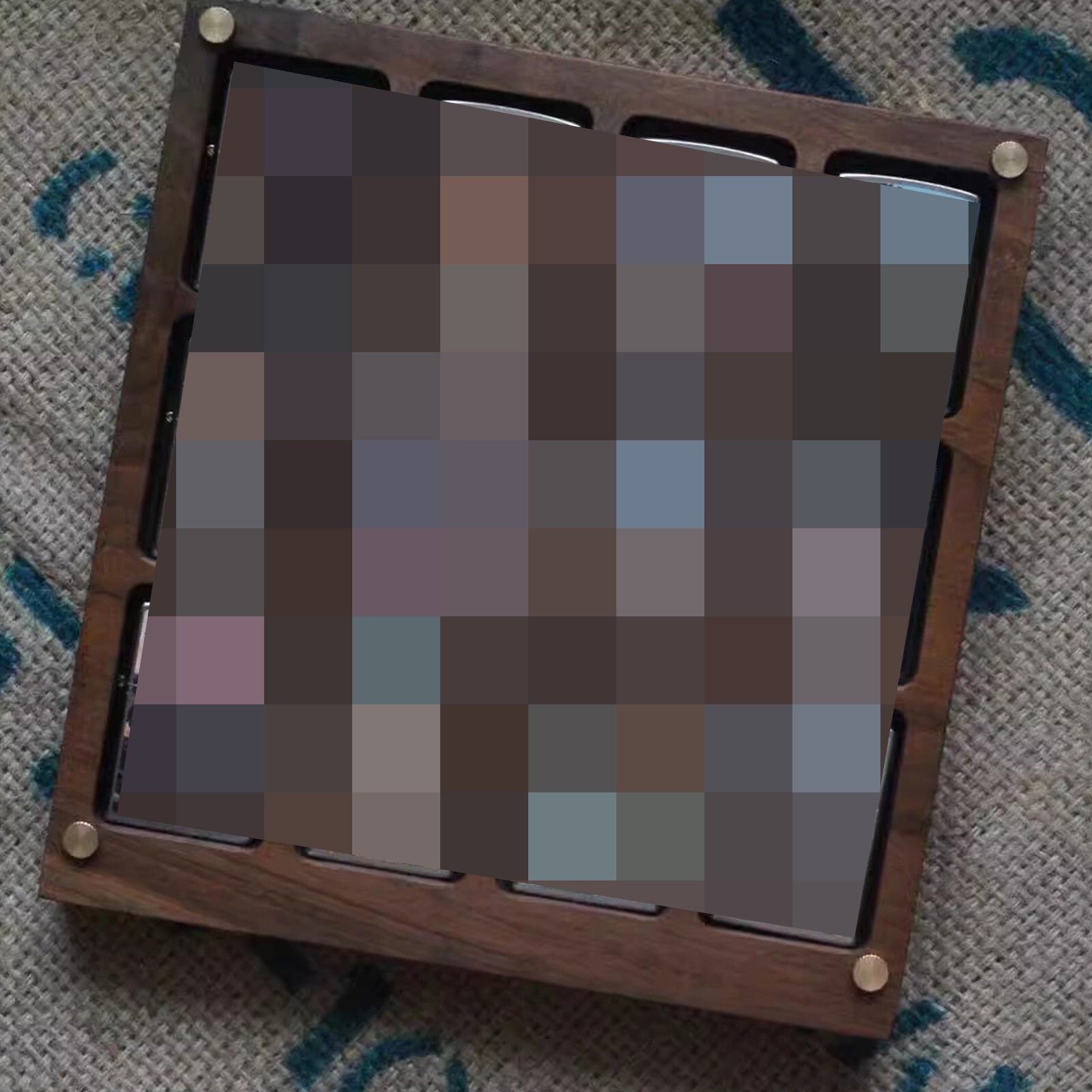 12 Slot Wooden Box for Zippo lighters collection and storage