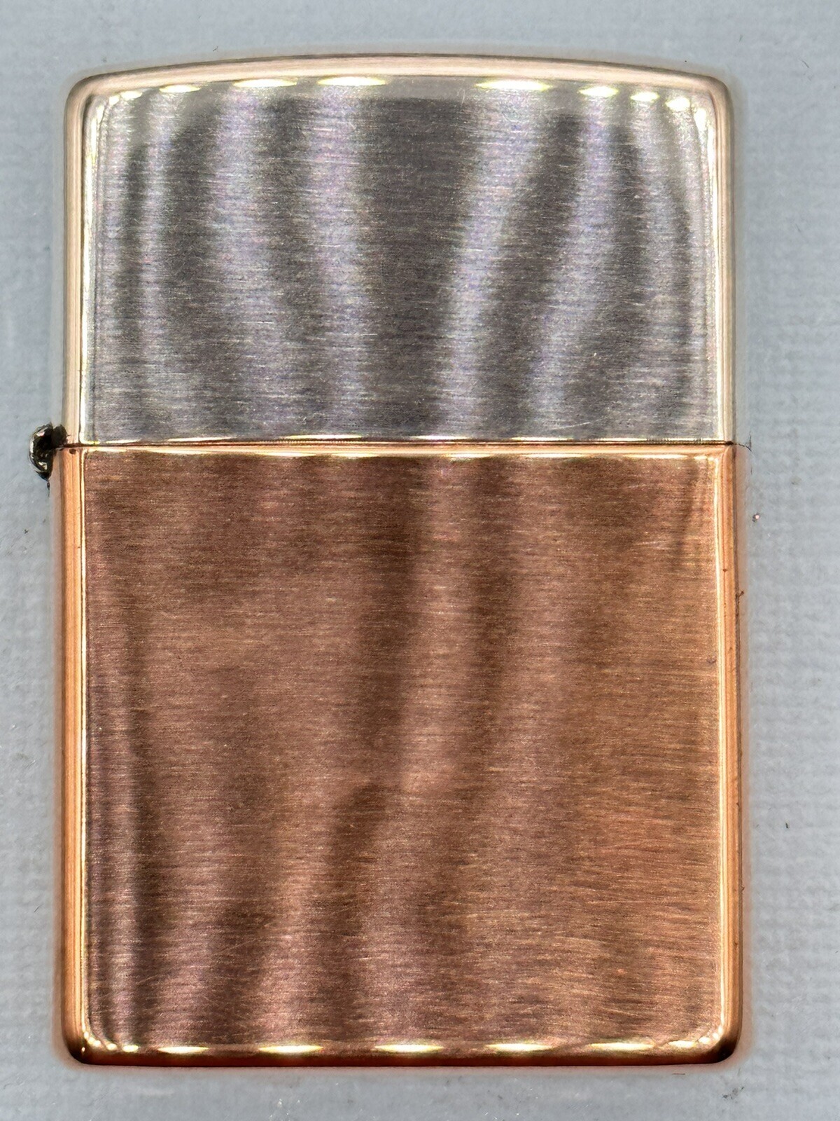 Bimetal Case Copper Sterling Silver 48694 Zippo Lighter NEW