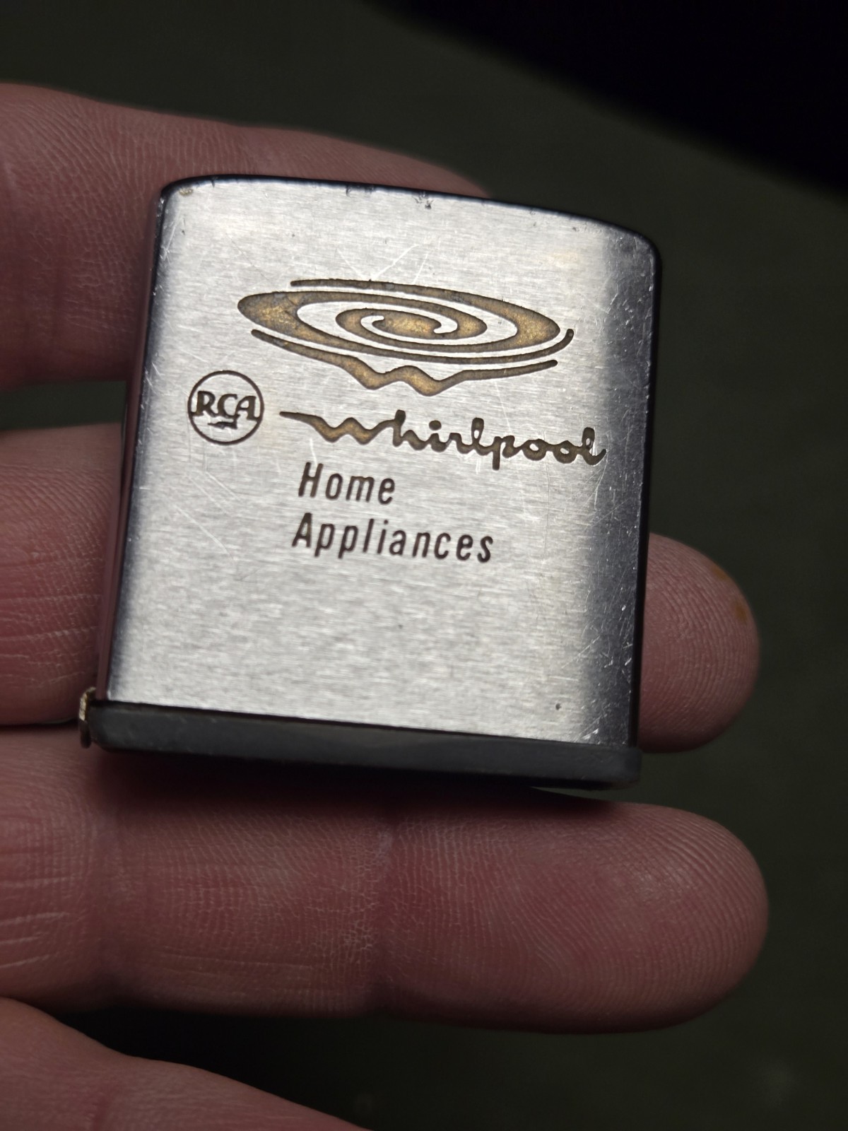 Old Vintage RCA Whirlpool Home Appliances Zippo Advertising Tape Measure