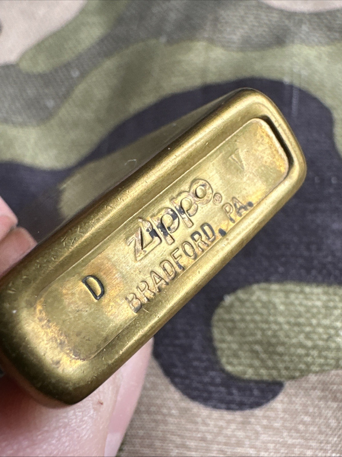 1989 Vintage Zippo Slim Lighter – Solid Brass – Made in Bradford USA