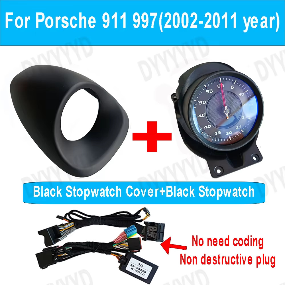 Car Stopwatch For Porsche 911 997 Carrera 987 Cayman 2006-2012 Console Dashboard