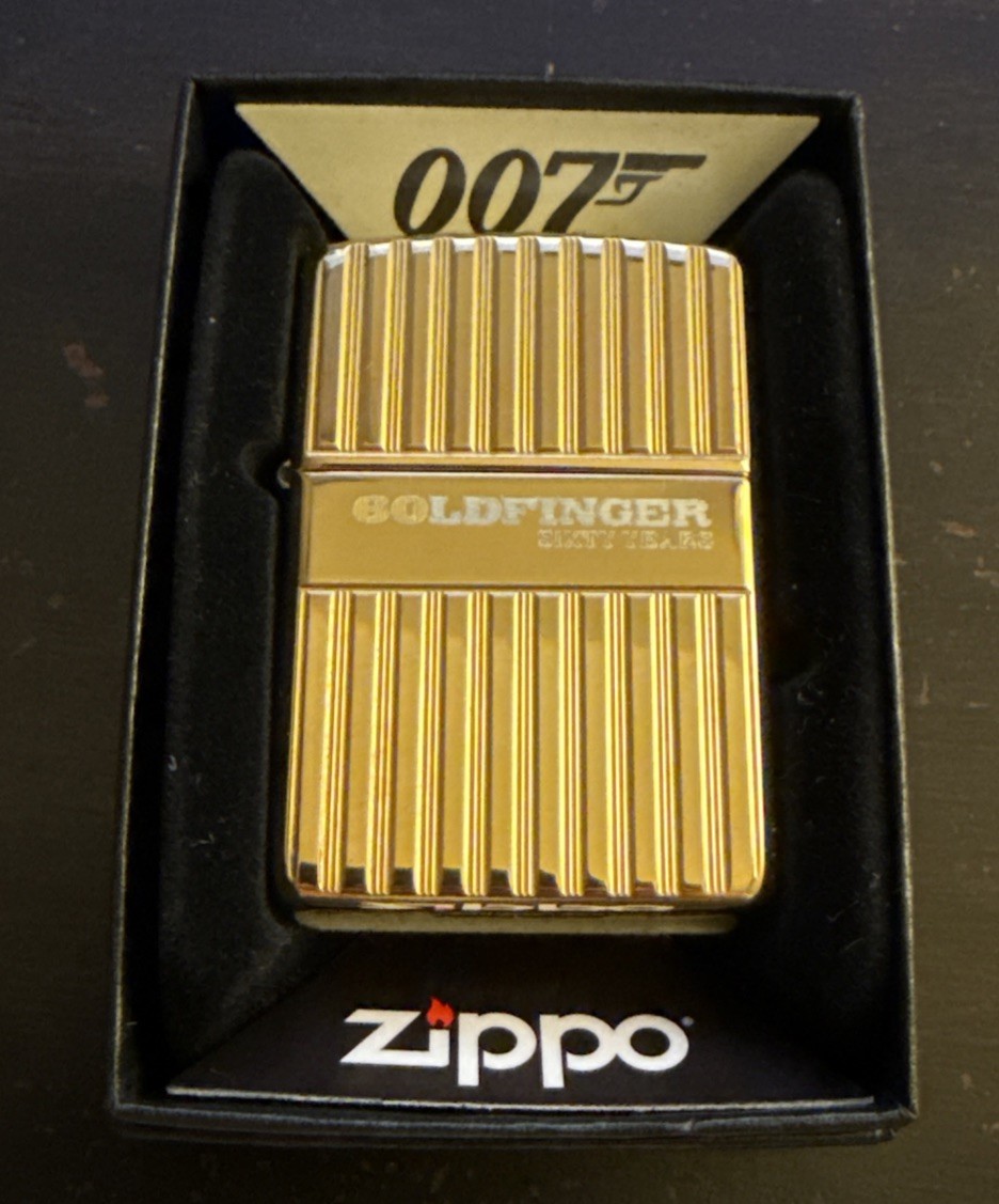 Zippo Lighter Goldfinger 60 Years 2024 Limited Addition Has Number Collectible