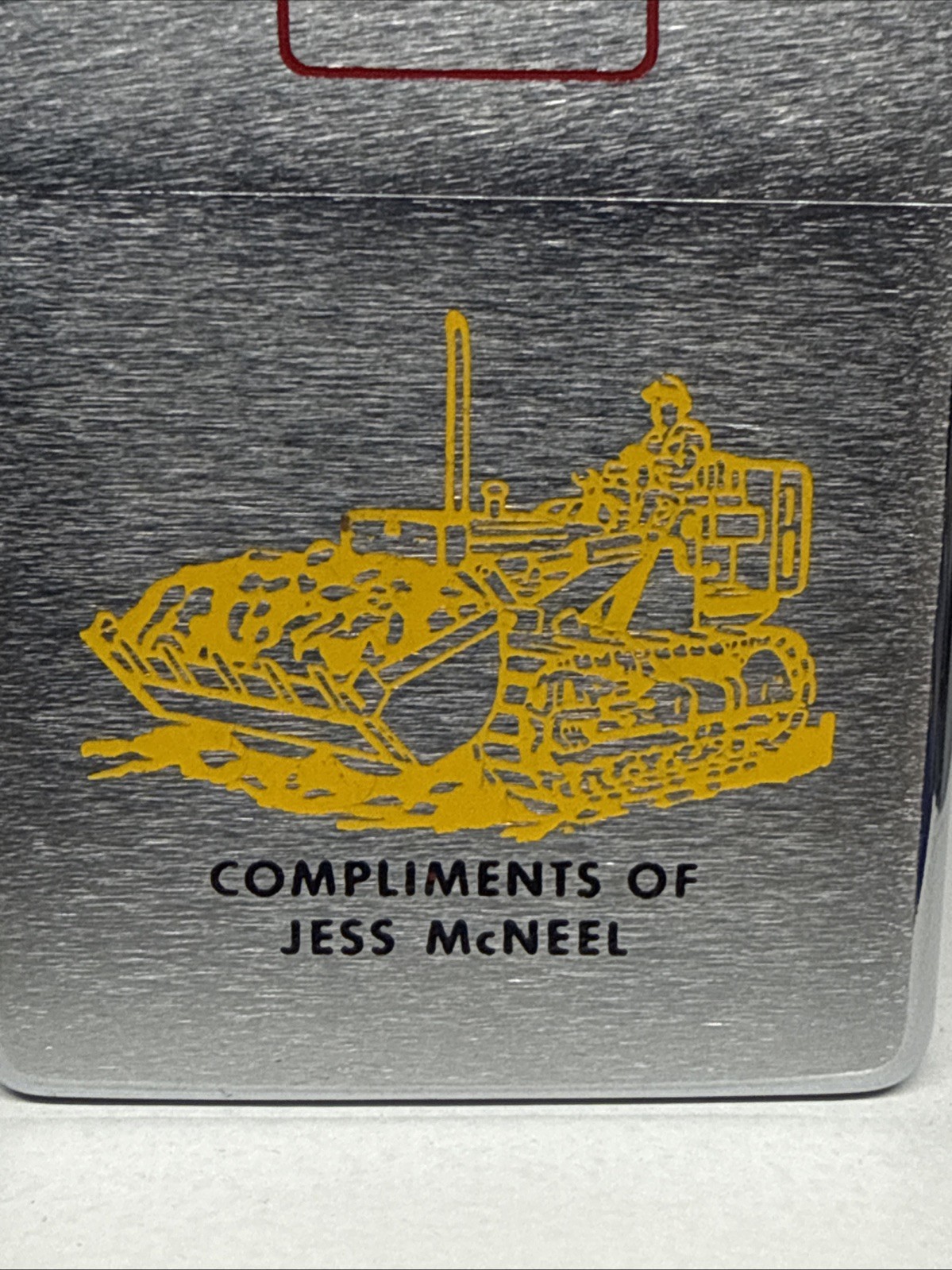 1969 Vintage Zippo Lighter International Harvester IH Logo Advertising Tractor