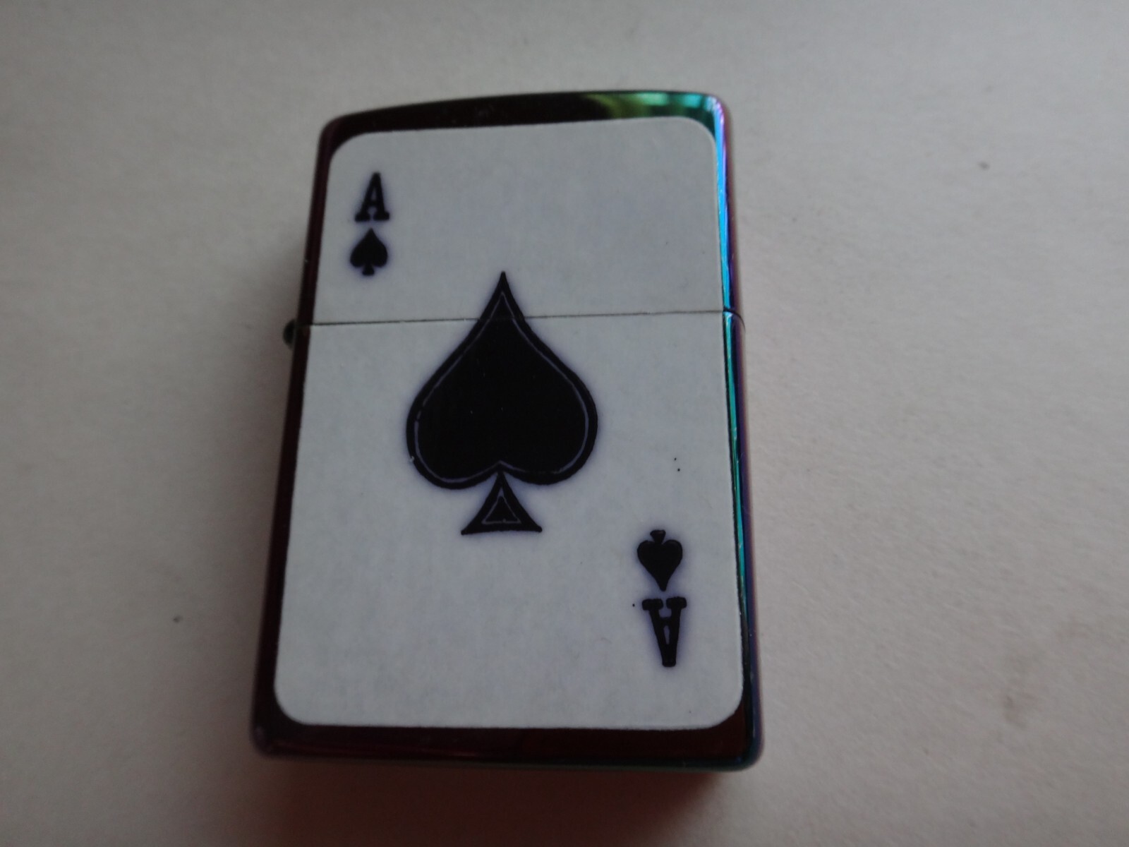 Year 2021 Spectrum Zippo Lighter ACE of SPADE Decal Sticker (Never Used)