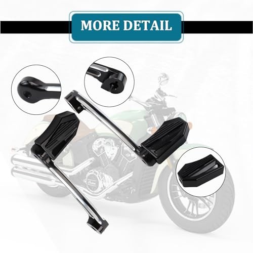 Motorcycle Heel Toe Shift Lever with Shifter Peg Kit Fit for Harley Chrome