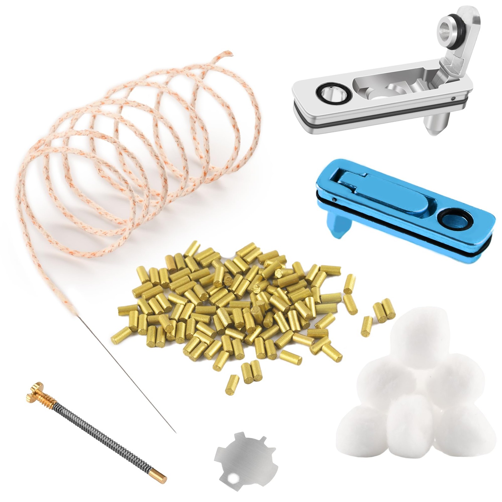 JINMUNIC Flint and Wick Replacement Set-Upgraded Lighter Repair Kit Metallic