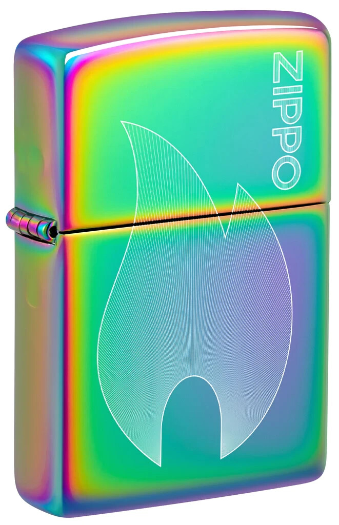 Zippo 48978, Flame Icon Design Fancy Fill Lighter, Multi-Color Finish, NEW