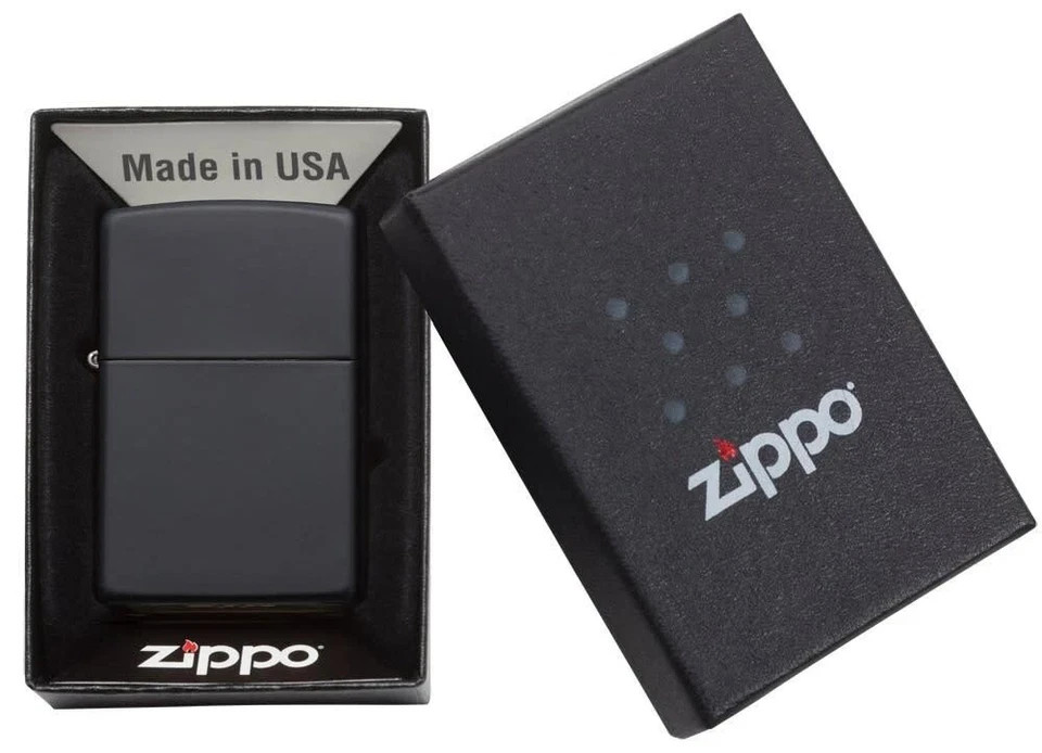 Zippo Lighter Classic Black Matte Finish Lighter, Full Size 218 #8