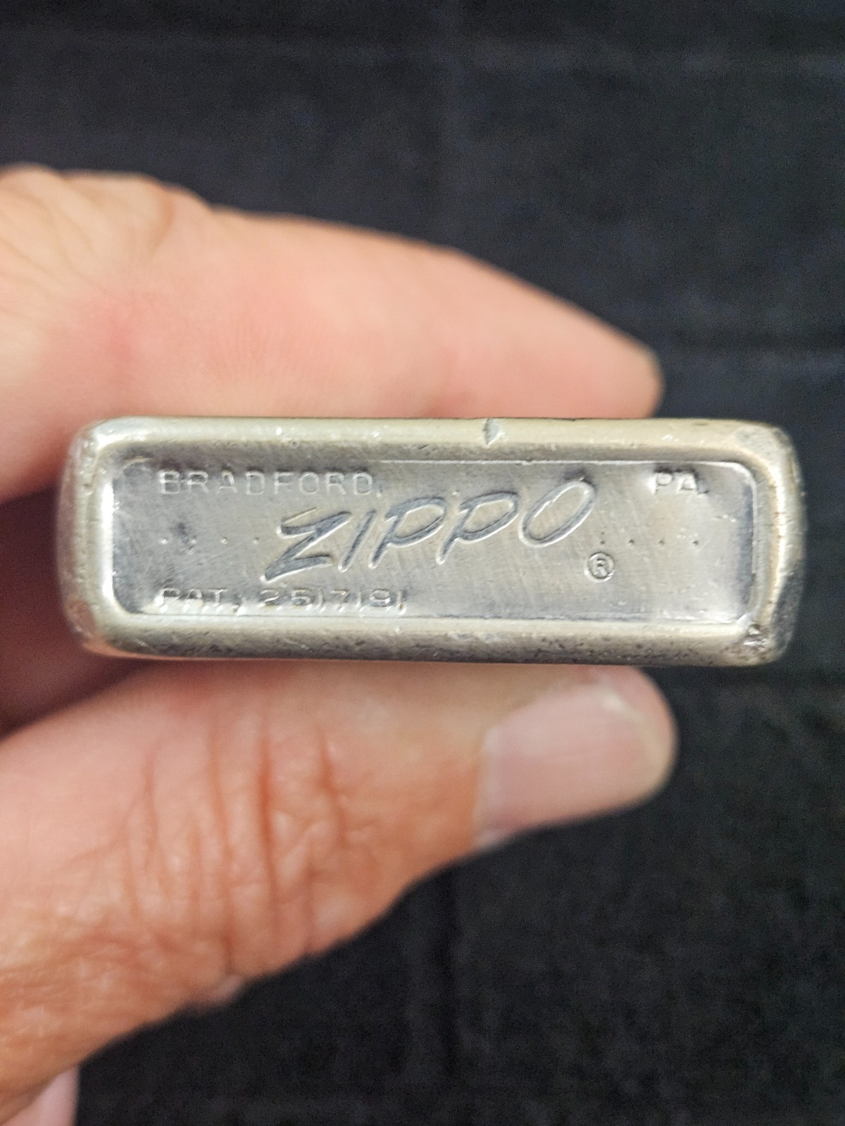 Vintage Patterson Leitch Co. Zippo – 1960 – brushed chrome – Used
