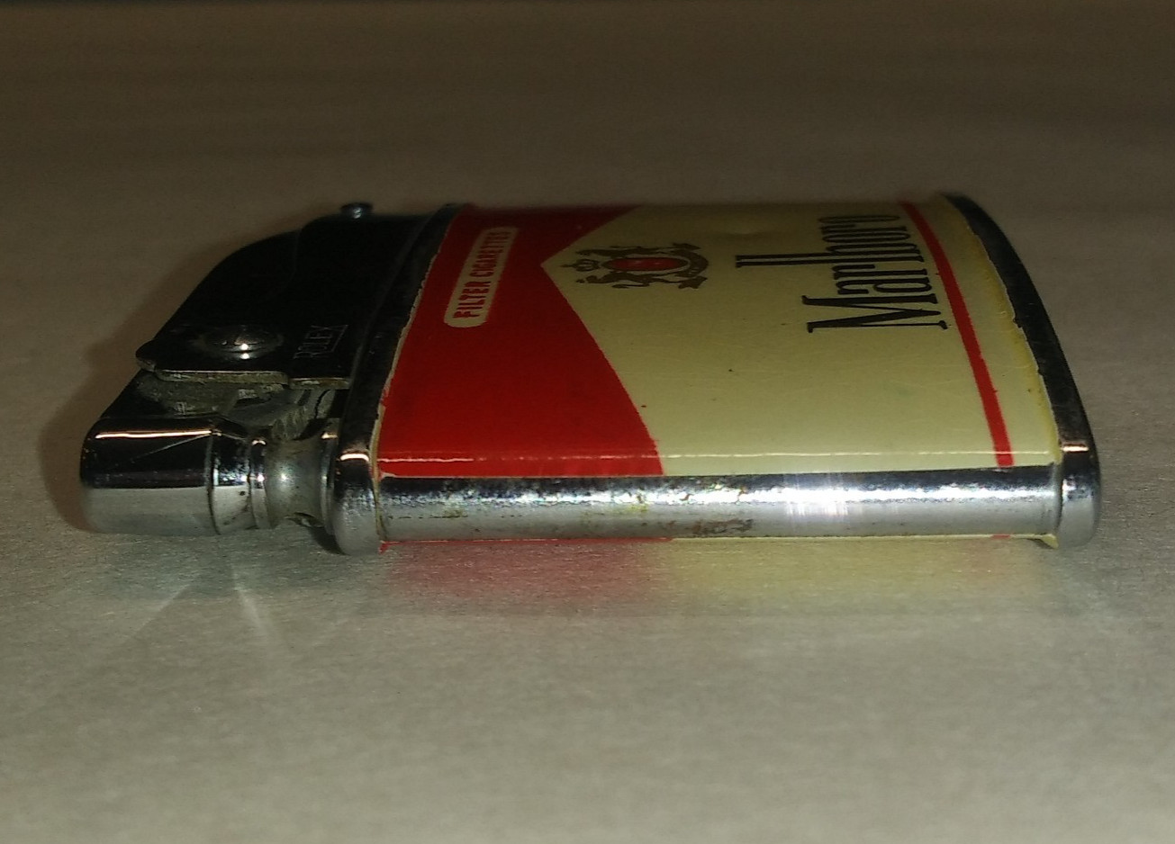 Vintage Rolex Japan Super Automatic Deluxe Marlboro Cigarette Lighter Red Roof