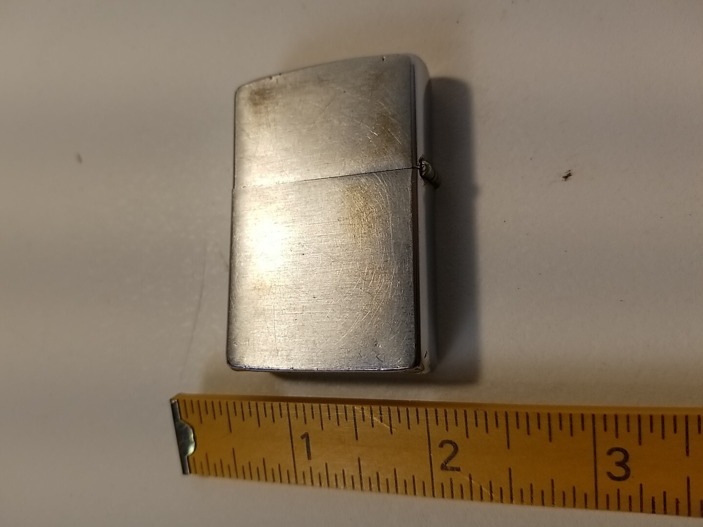 ZIPPO LIGHTER 1978 VINTAGE BRUSH CHROME NAME ENGRAVED Vintage Retro 11 Flints