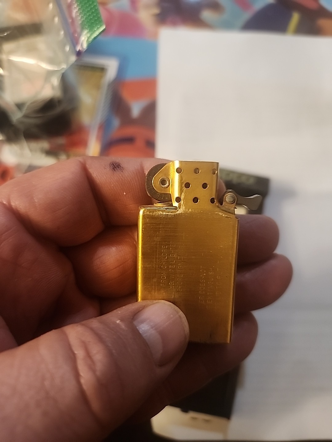 Vintage ZIPPO Hawaiian Islands SOLID BRASS Lighter with Box 1932 – 1985 NICE