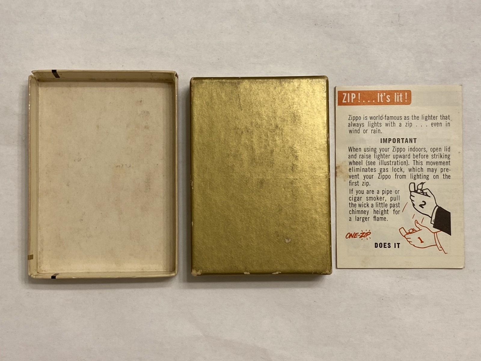 Vintage 1973 Zippo Lighter Sports Series Bowler Strike New In Box Price Sticker