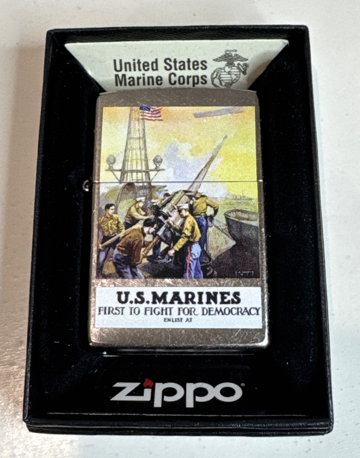 Zippo Lighter US Marine Corps Series 2023 / US Marines / Style Enlist Poster USA