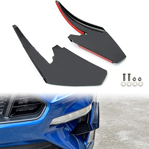 Front Lower Bumper Dive Plane Canards for Ford Mustang 2018-2023, Shark Fin