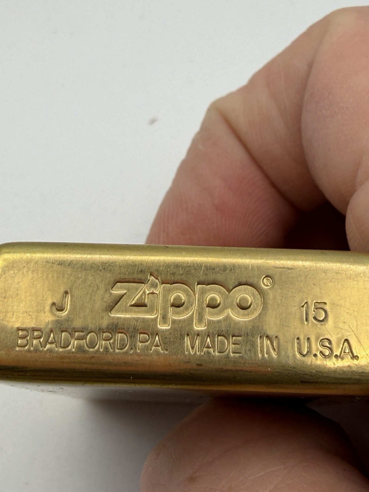 Vintage 2015 Anatomy Of A Lighter Brass Zippo Lighter New