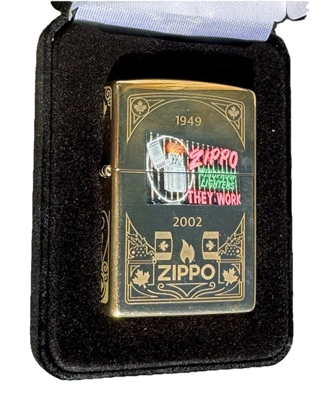 Zippo Reinspire Lighter Limited To 300 Solid Brass New Box Set Low # Free Ship