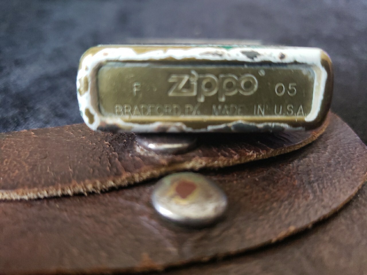 2005 Zippo Lighter Decorated Camo Slightly Used Zippo Collection