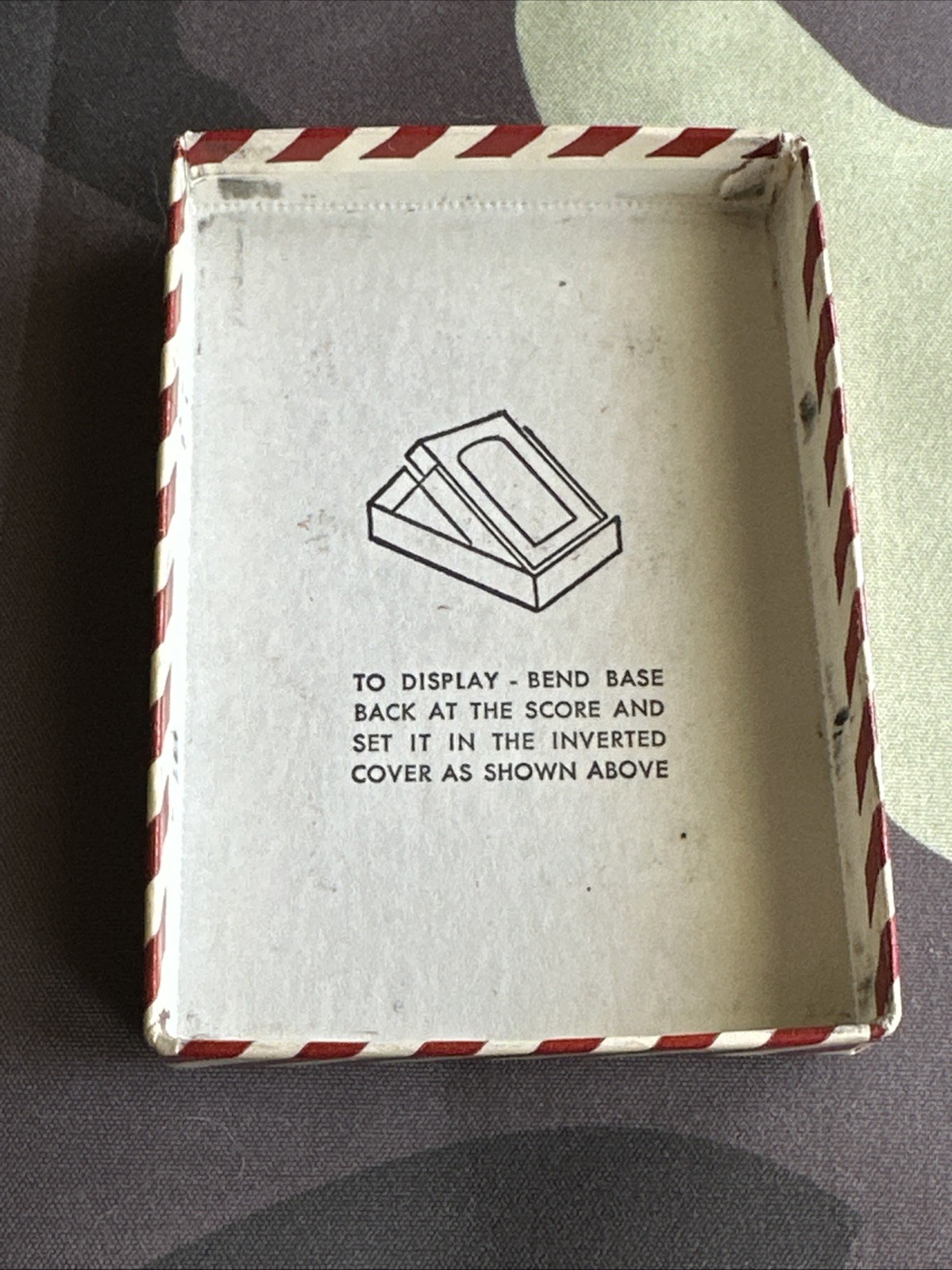 1958 Vintage Zippo Lighter – Tonawanda Engineering Company – Candy Striped Box
