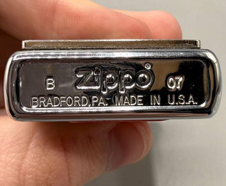 Zippo 20331 Chinese Symbol Luck Emblem Black Ice Lighter 2007 B 07 NOS New Box