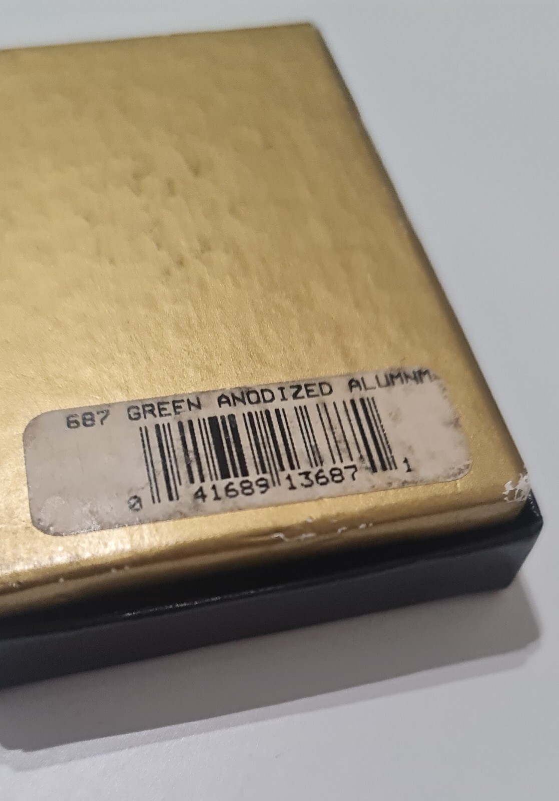 ZIPPO GREEN ANODIZED ALUMINUM – 01 – NEW – VERY RARE !!!
