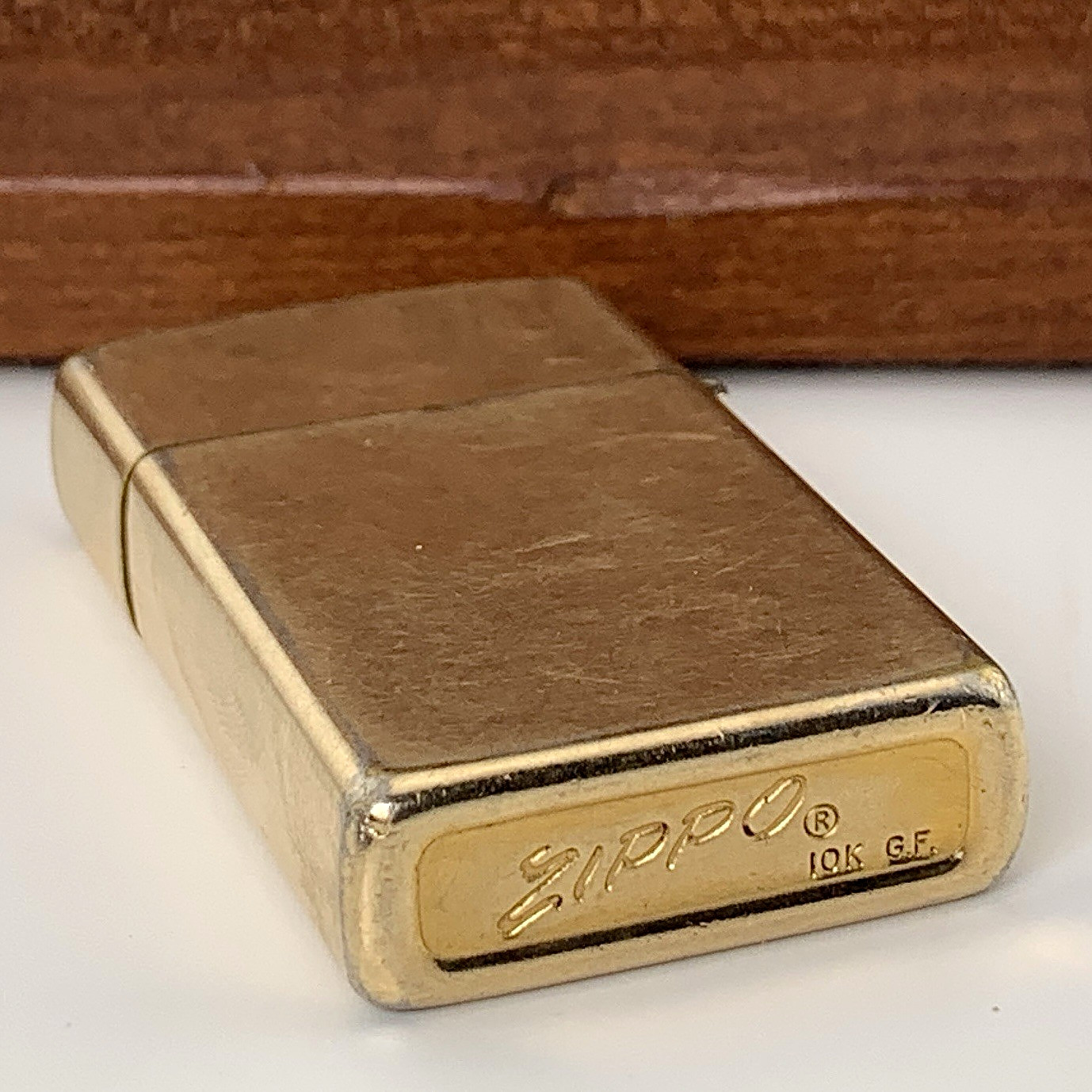 Vintage 1960’s Zippo Slim Lighter 10K Gold Filled Case With 1994 Insert