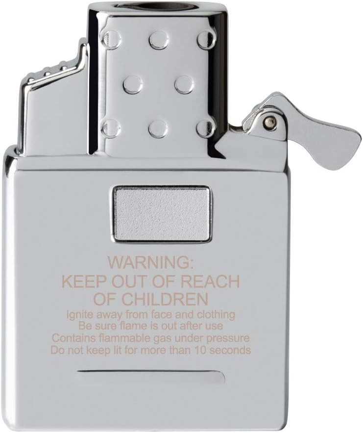 Zippo 65826 Butane Lighter Insert – Single Torch, Chrome