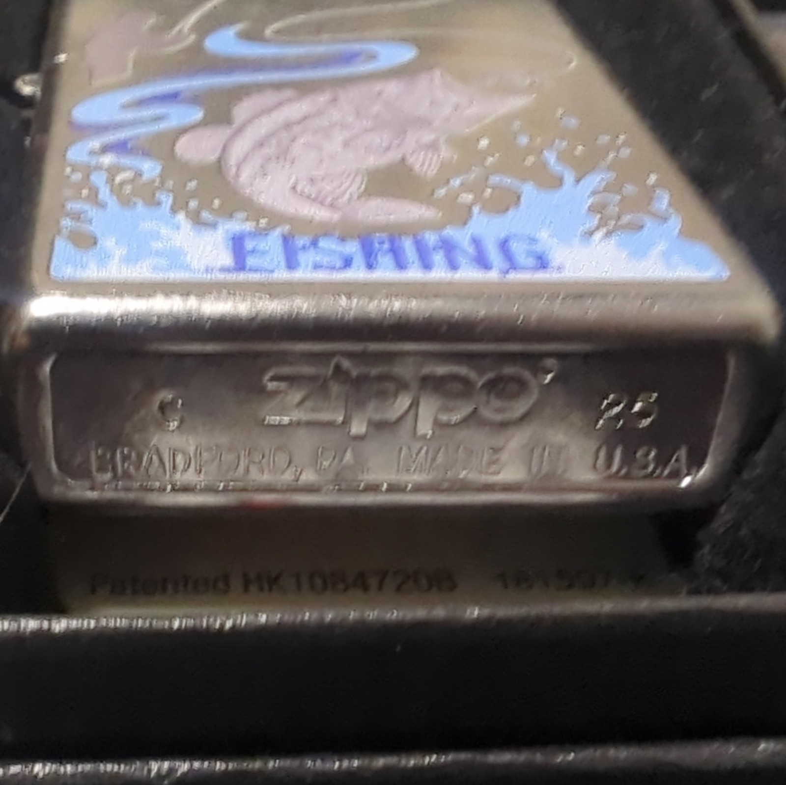 Zippo Made in USA Sport Fishing Lighter with Fish Graphic Design