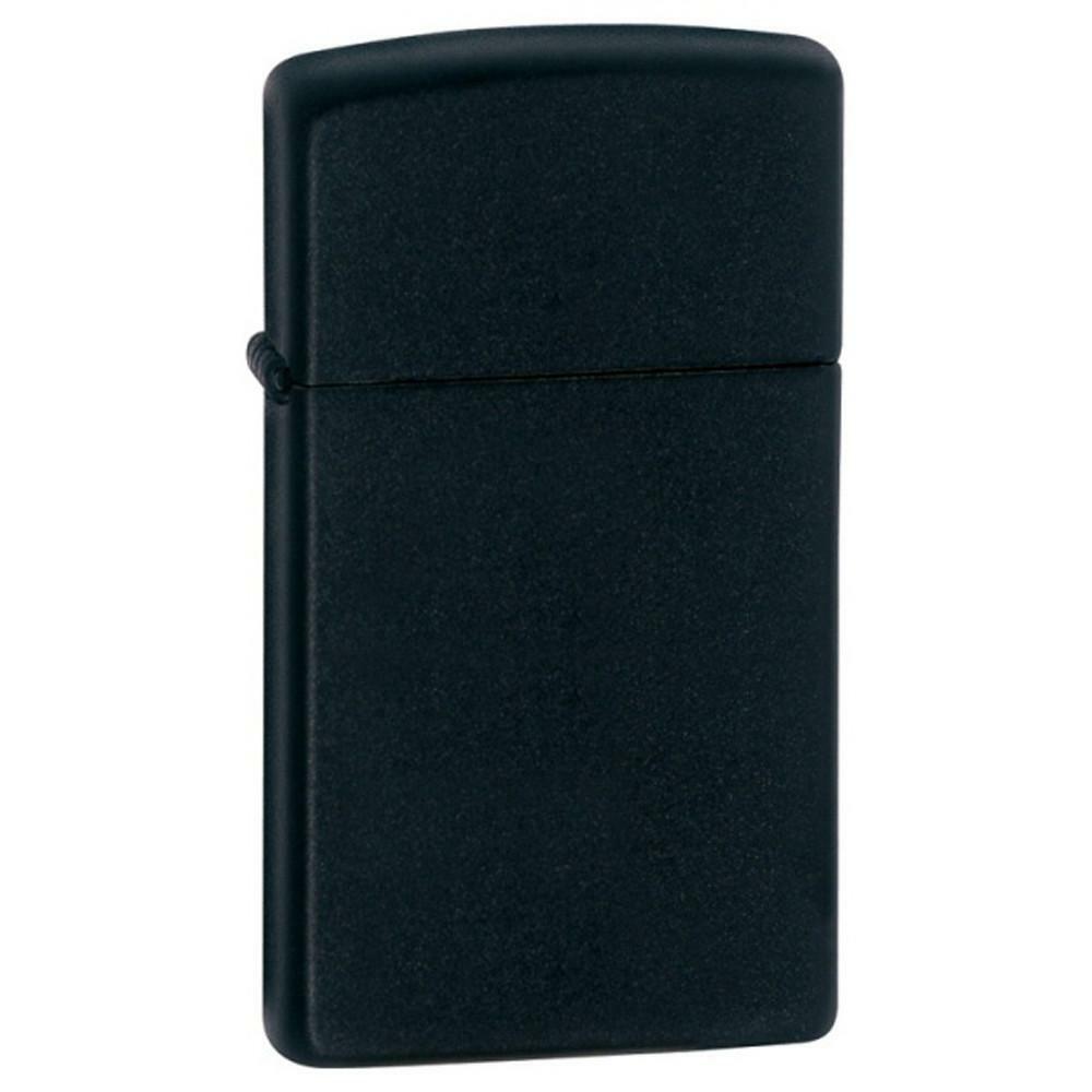 Zippo Windproof Lighter Slim Black Matte (1618)