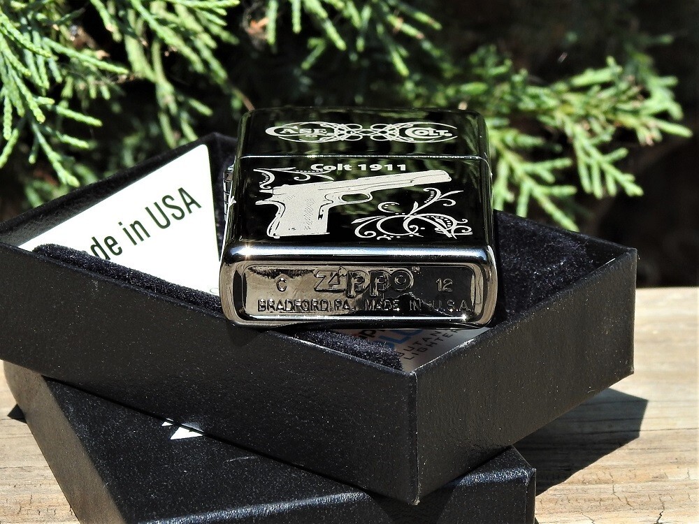 Zippo Lighter – Colt 1911 Pistol – Case XX Knives – M1911 A1 – Firearms – ZPCT09