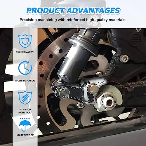 Motorcycle Rear Lowering Blocks Kit 2 Inchs Rear Slam Lowering Blocks Chrome